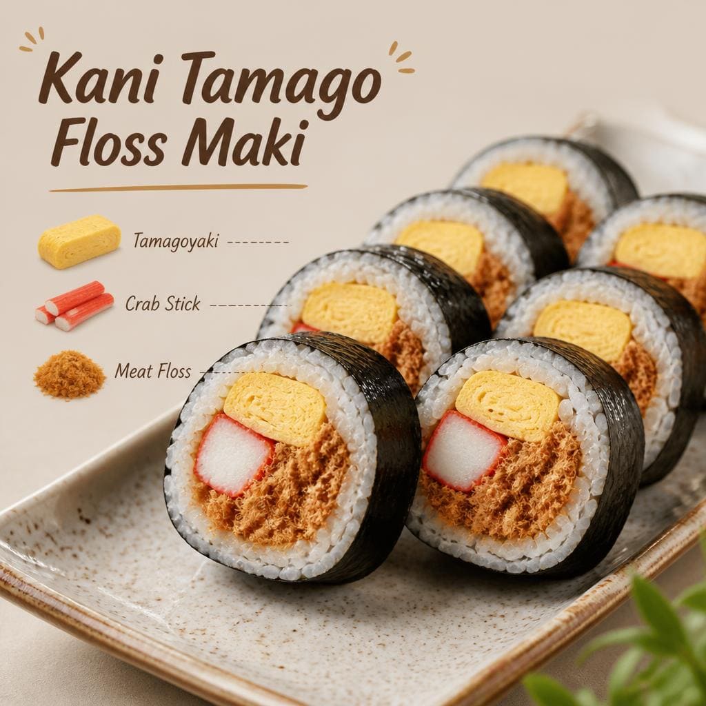 Kani Tamago Floss Maki